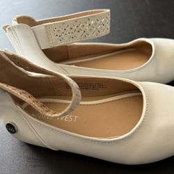 Nine West Flats with Cutout Ankle Strap