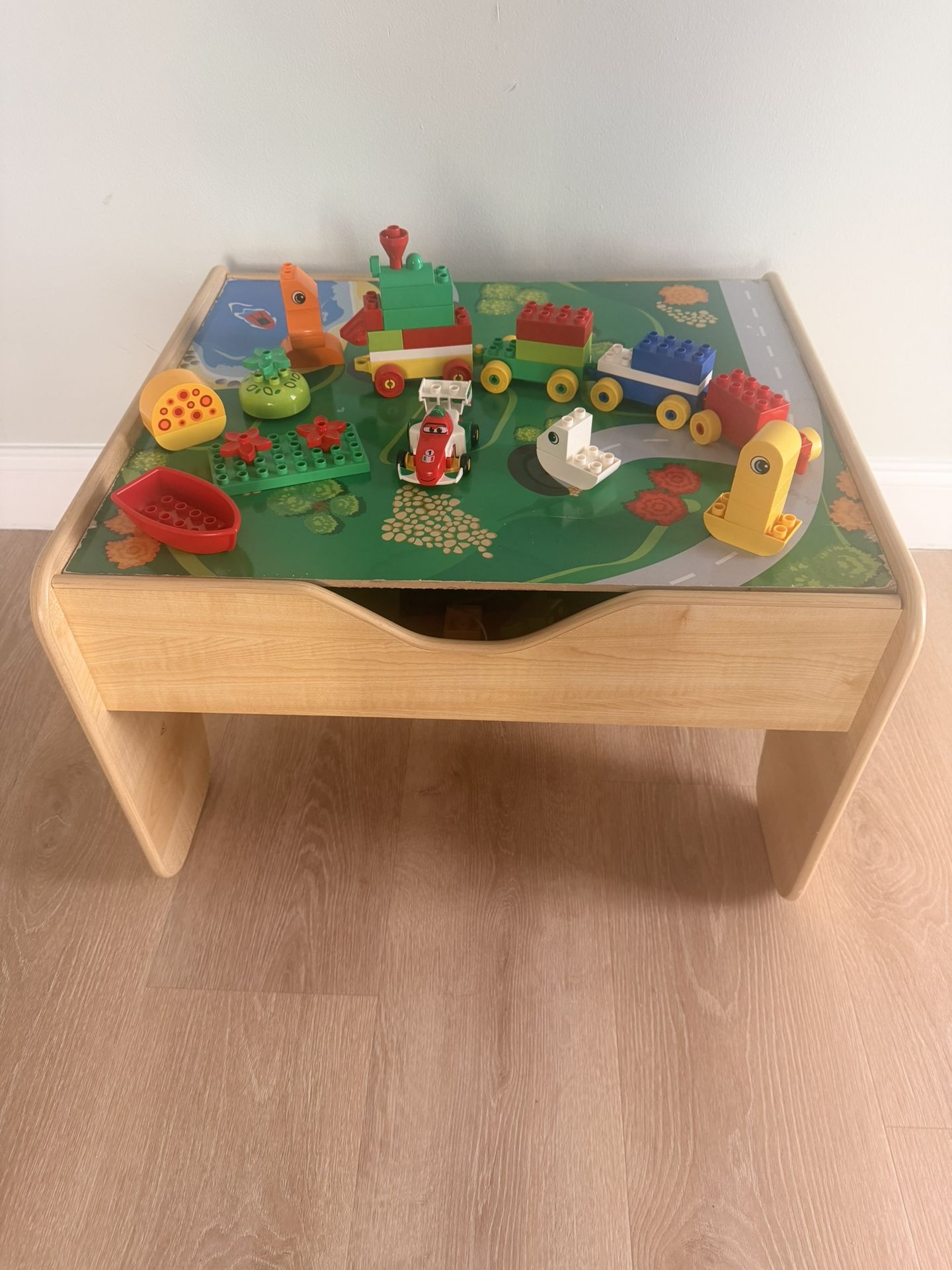 Wooden Train & Lego Table