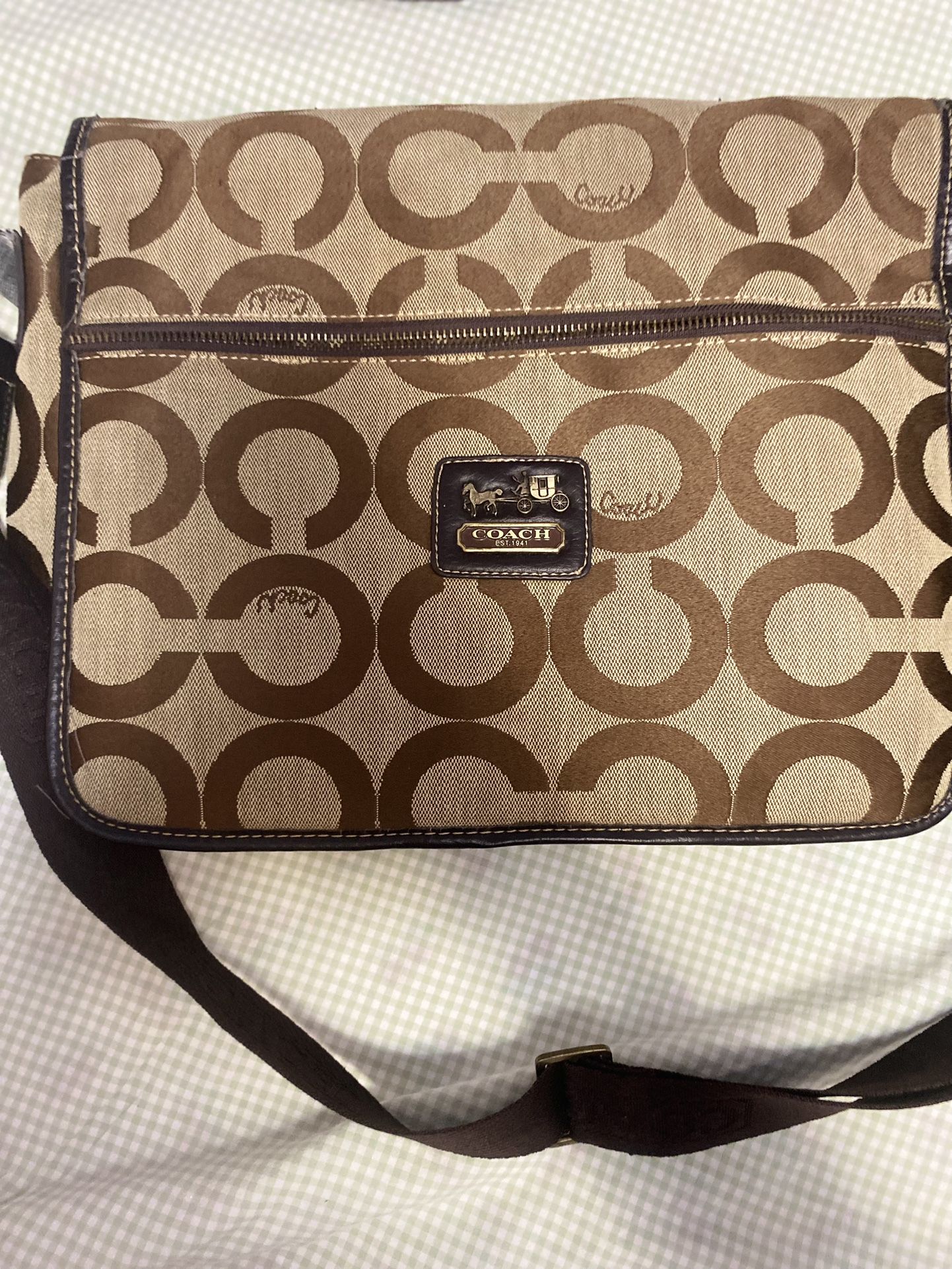 Coach Flap Laptop Bag