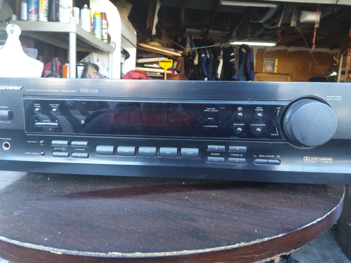 Vintage Pioneer VSX-108 Audio/Video Pro Logic Multi Channel Receiver