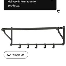 Ikea PORTIS Coat Hook And Shelf