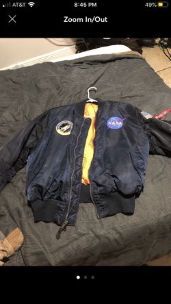 NASA Navy Bomber Jacket