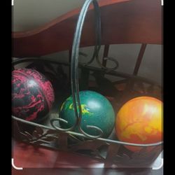 Brunswick bowling balls set of 3