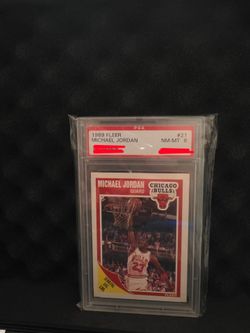 1989  Fleer Michael Jordan Psa 8