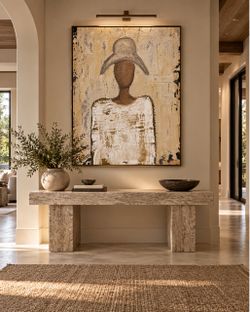 Large Abstract Figurative Painting on Canvas