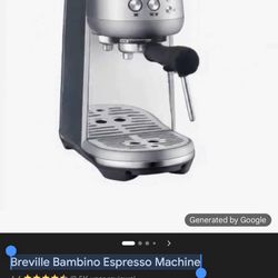 Breville Bambino Espresso Machine