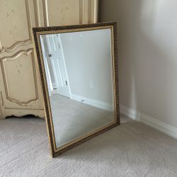 NEW PRICED TO SELL Gold Framed Mirror 34x45