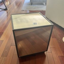 (3) Mirrored Cube End Tables/Nightstands