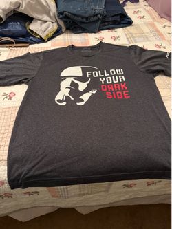 Run Disney Men’s Medium Stormtrooper Follow the Dark Side Athletic T-Shirt