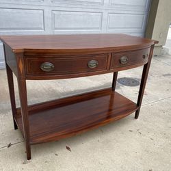 Antique Solid Mahogany Federal Style Hall Table