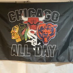 Chicago All Day Wall Flag (3’x5’)