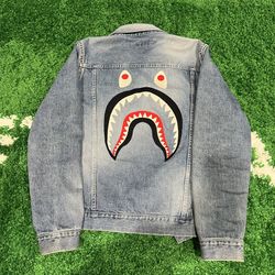 Bape Shark denim Jacket Size L