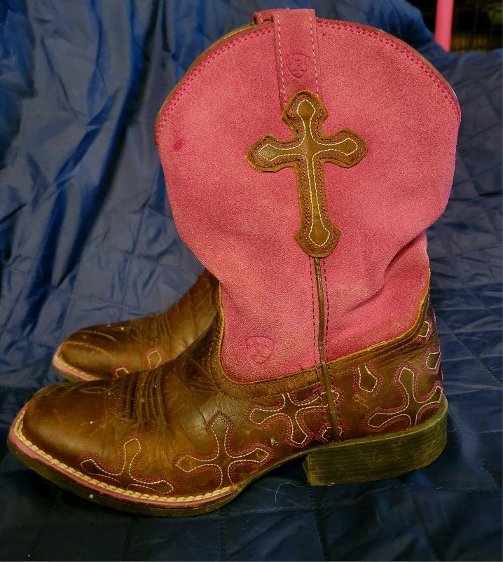 Ariat Girls Size 3 Cowgirl Boots