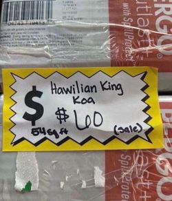 SALE- Hawaiian King Koa 12 mm T x 5.2 in. W Waterproof Laminate Wood Flooring