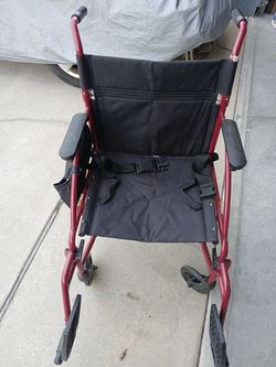 Folding wheel chair use twice