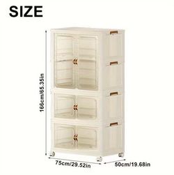 Three-tier folding wardrobe, extra large size.