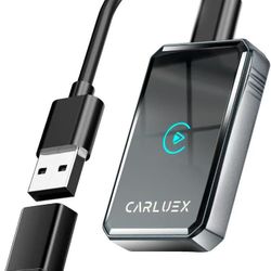 2 in1 Wireless CarPlay Adapter for Apple & Android Auto Adapter 2025 - Bluetooth with Millisecond Fast Connection, Wired to W++ Compatible with Origin
