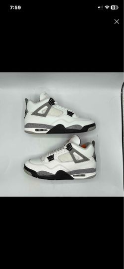 Air Jordan 4 White Cement Sneakers