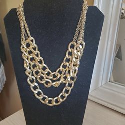 Gold Chain Layered Necklace