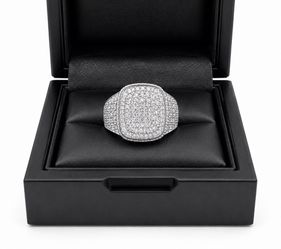 925 Sterling Silver 1.75CT MOISSANITE Iced Out Men’s Ring Size 10 or 11