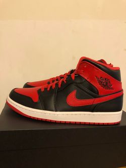Air Jordan 1 Mid Alternate Bred New With Box