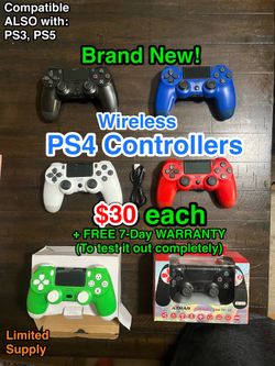 🎮 Brand New PS4 Wireless Controllers! Compatible with PS3, PS4, PS5 🎮