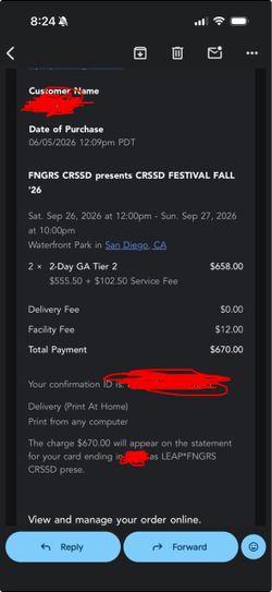 CRSSD 2026 2 day - sat and Sunday (2) $335 each (face value)