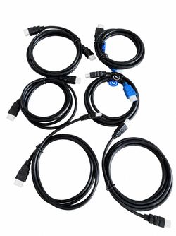 Lot of 6 HDMI Cables 6ft Each
