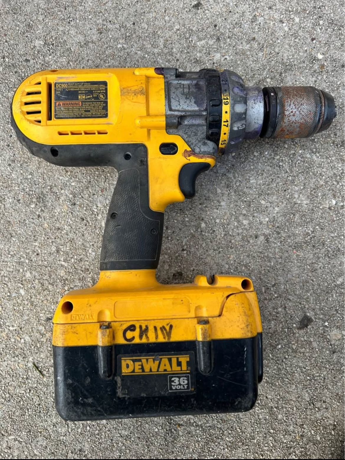 Dewalt Heavy Duty 36v codrless drill