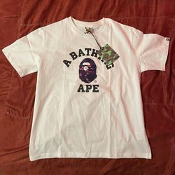 Bape White T Shirt 