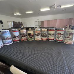 Budwieser Mug Collection Total Of 10