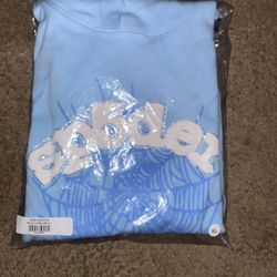 Sky Blue Sp5der Hoodie (XL)