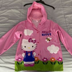 Hello Kitty Rain Coat Size 6 Excellent Condition Like New 