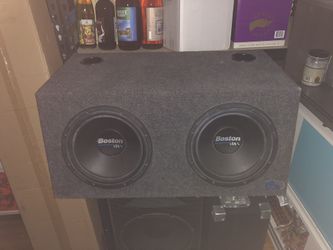 Boston Acoustics Dual 10” Subwoofers In Custom Box