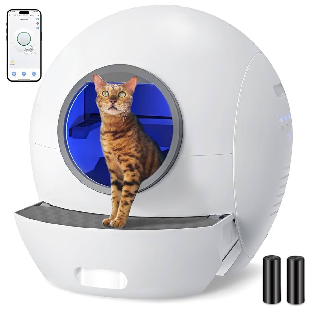 Wholesale Only Self Cleaning Litter Box, Automatic 60L Smart Litter Box with Liner, Safety APP Control