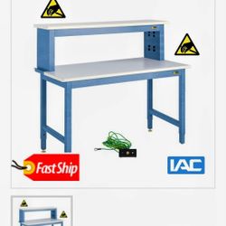 IAC Industries BRAND WORK TABLE. SLIGHTLY USED  HEAVY DUTY .Need A Work Bench For Your Shop?   USA MADE