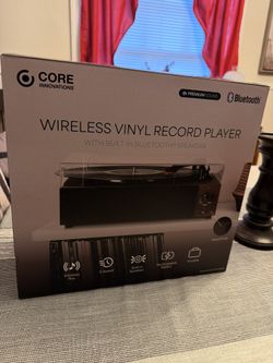 Vinyl Record Player W Bluetooth