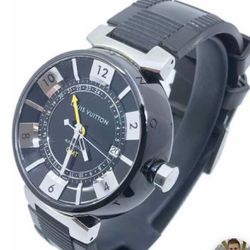 Louis Vuitton Automatic Tambour GMT Watch