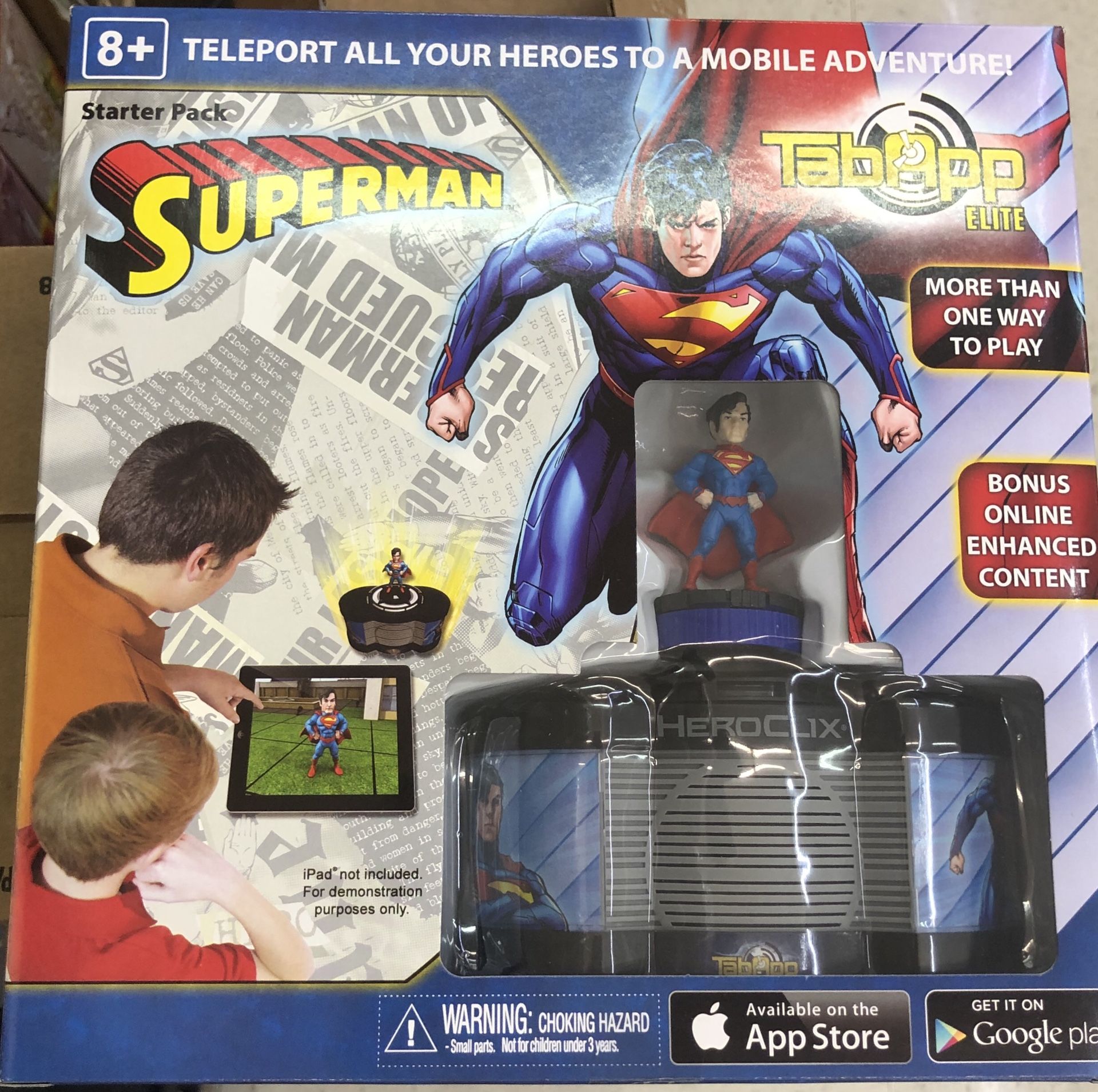 Superman Mobile Game for Kids (iOS/Android) - HeroClix DC - Tab App Elite: Superman Starter
