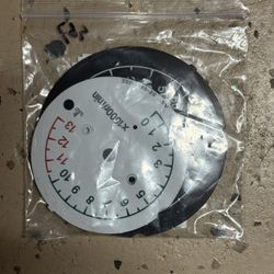 OEM Suzuki SV650 Gen 1 Instrument Cluster Dial Faces - Silver & Black