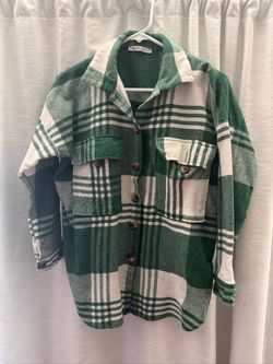 Large Green Plaid Jacket