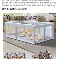 Baby Play Pen With Mat