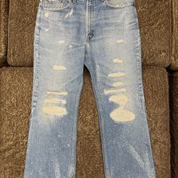 Levi’s x NGO (Nothing Grows Overnight) BUST DOWN JEANS (Waist: 38 / Length: 30) 