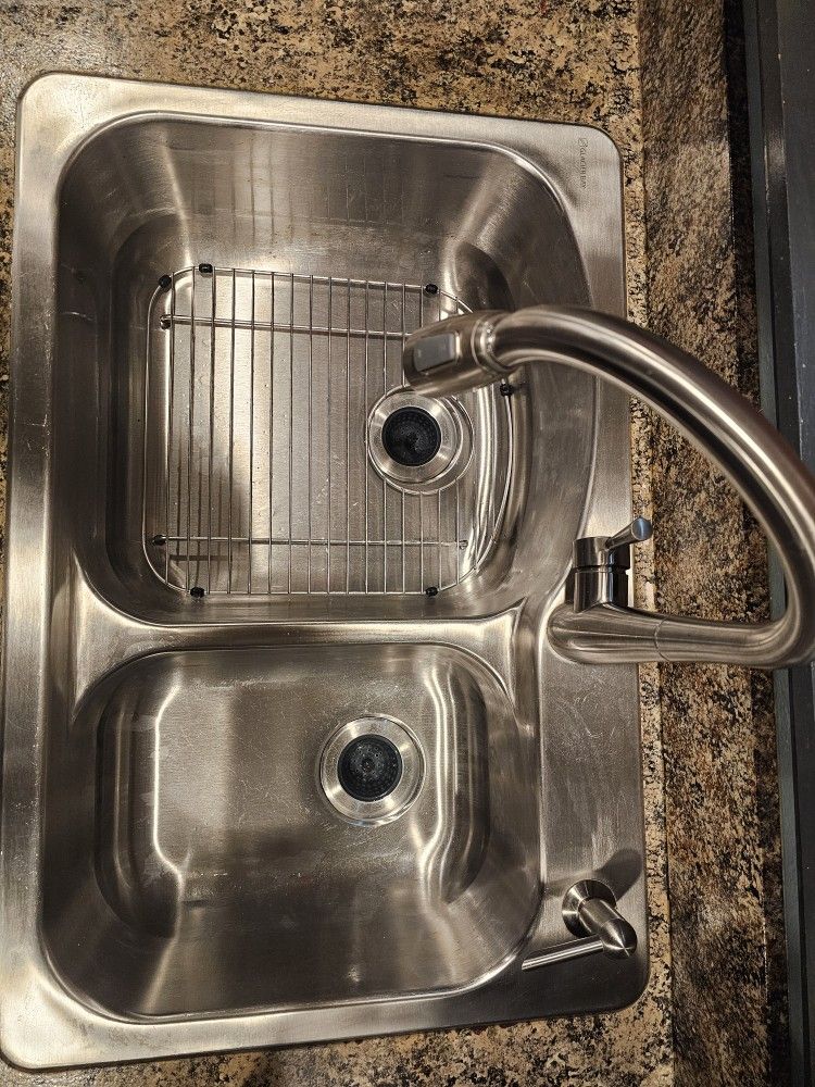 Kitchen Sink And Faucet