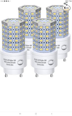 4 pack 10w GU24 LED Light Bulb Dimmable 4000k 1600 lumens 100w equivalent