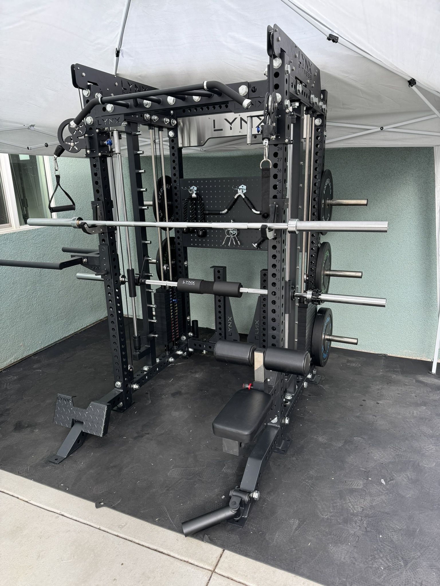 FULLY LOADED - FREE DELIVERY🟢All In One Home Gym🟢 Functional Trainer🟢Smith Machine🟢Squat Rack🟢Cable Machine