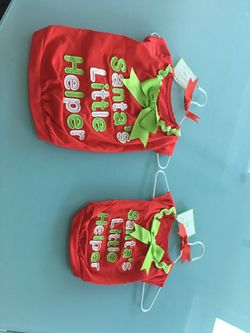 Mud pie Christmas dog shirt. 8-14 lbs and 4-7 lbs