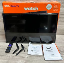 Onn 24 Inch Roku TV 720p Smart LED Television With Remote (PO1024233)