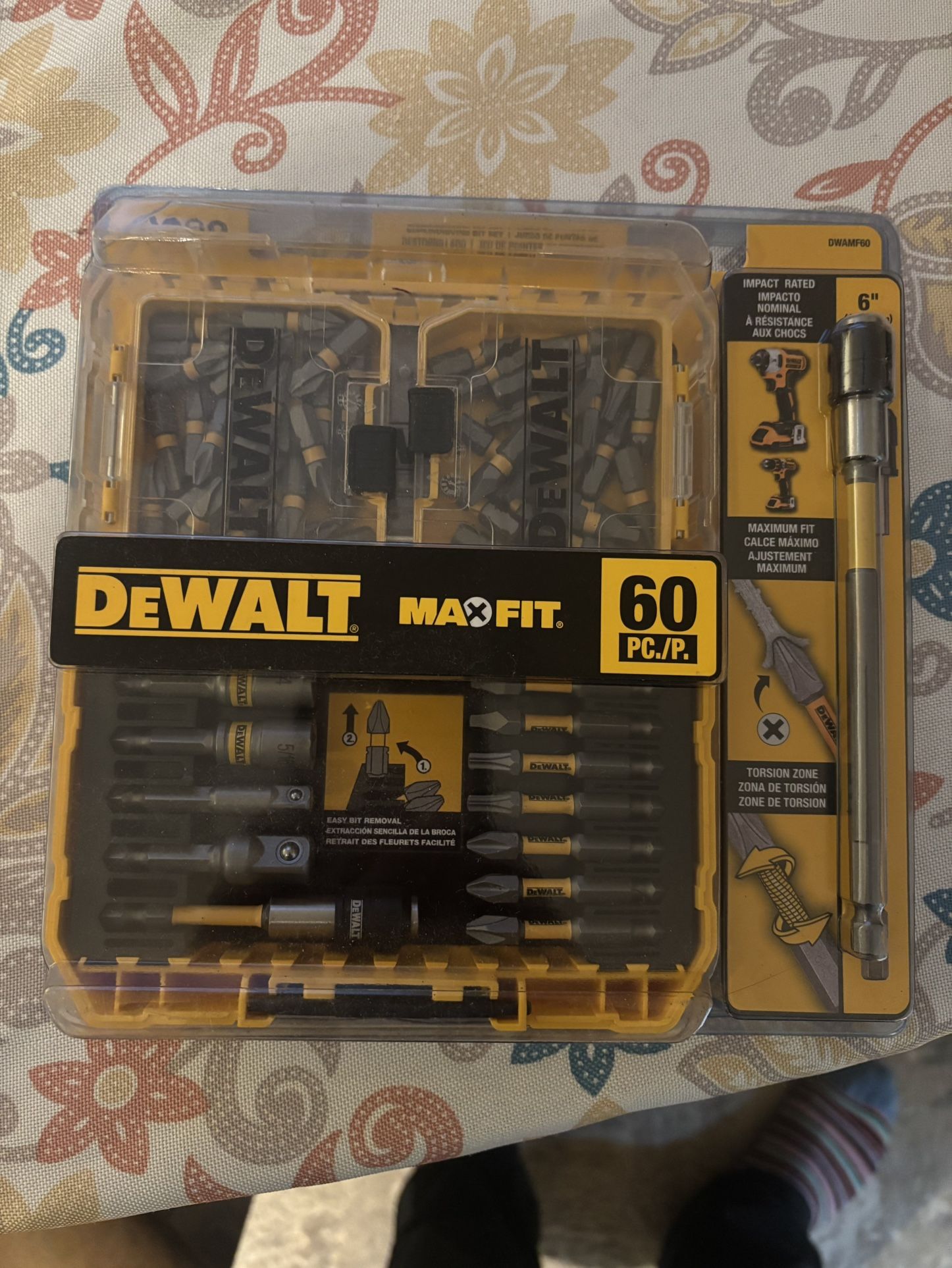 DeWalt Maxfit Bit Set Steel 60 Pc *BRAND NEW, never opened