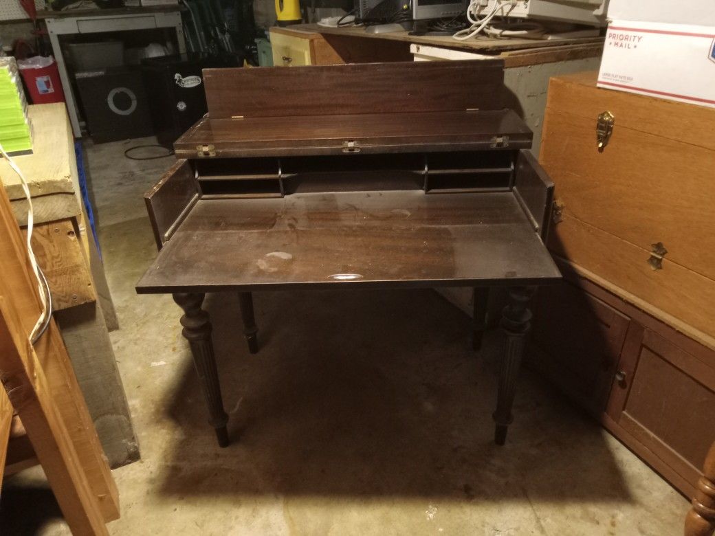 Old Folding Top Writing Desk 